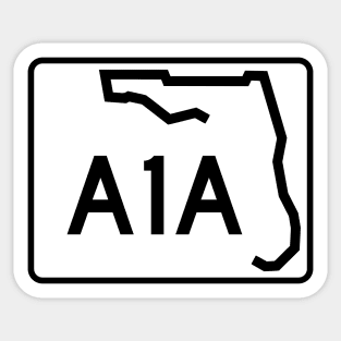 A1A Scenic & Historic Coastal Byway All-American Road sign Sticker